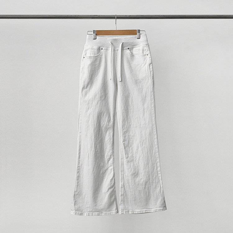 【丈別】ヒップバックポケットバンディングパンツ