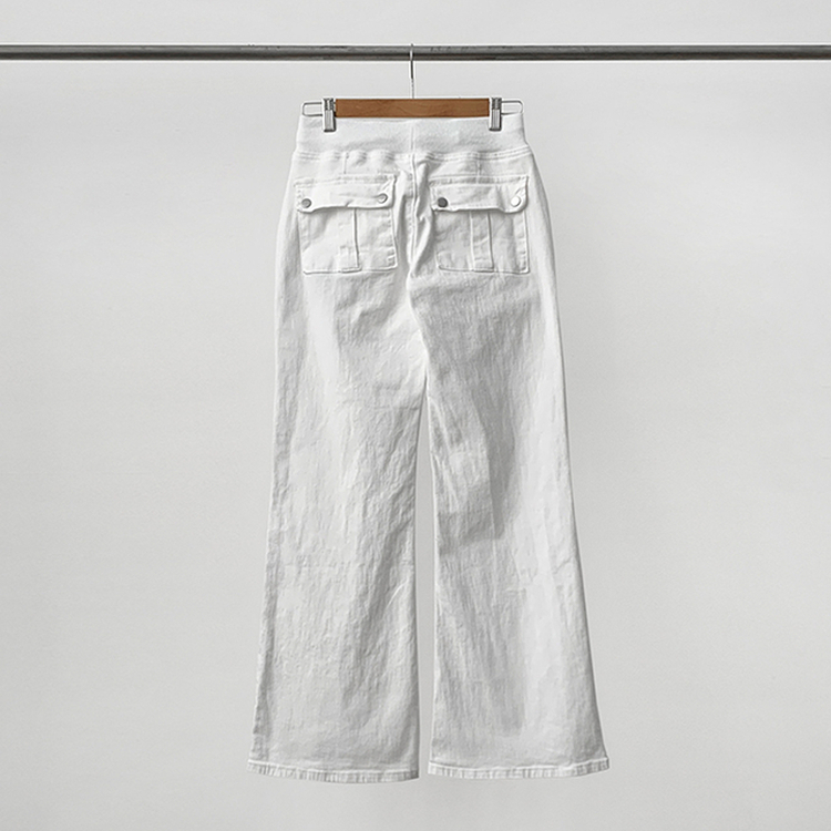 【丈別】ヒップバックポケットバンディングパンツ