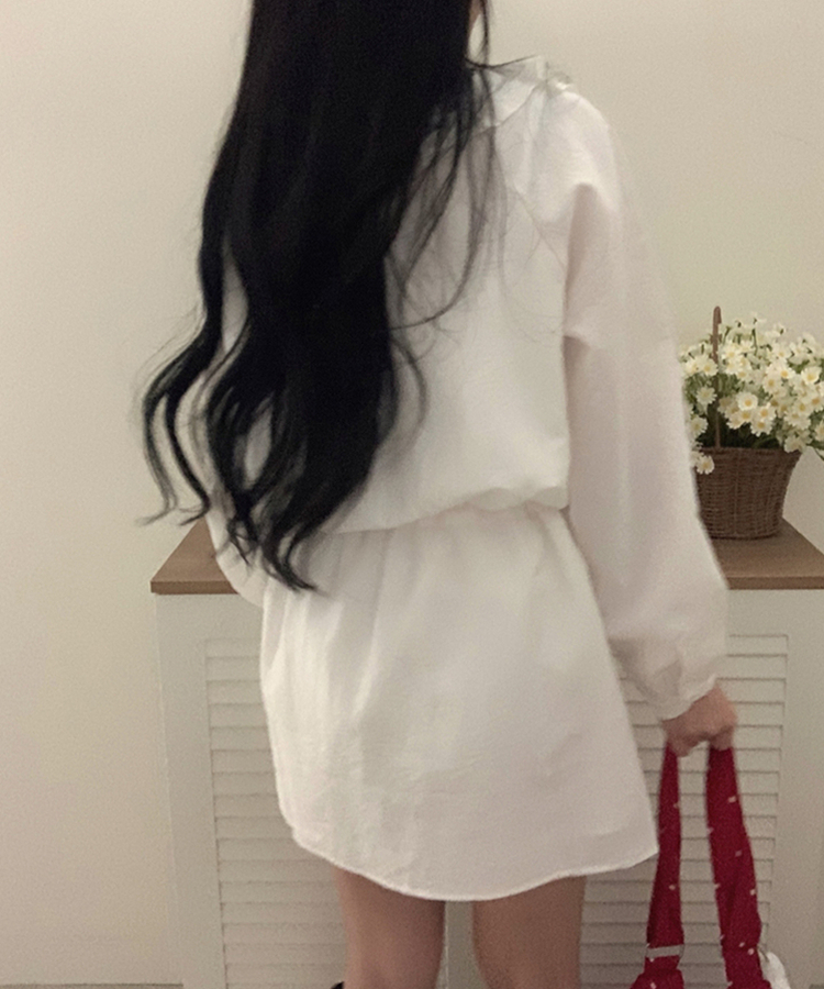 フリルリボンシフォンラッフルミニワンピース IVORY