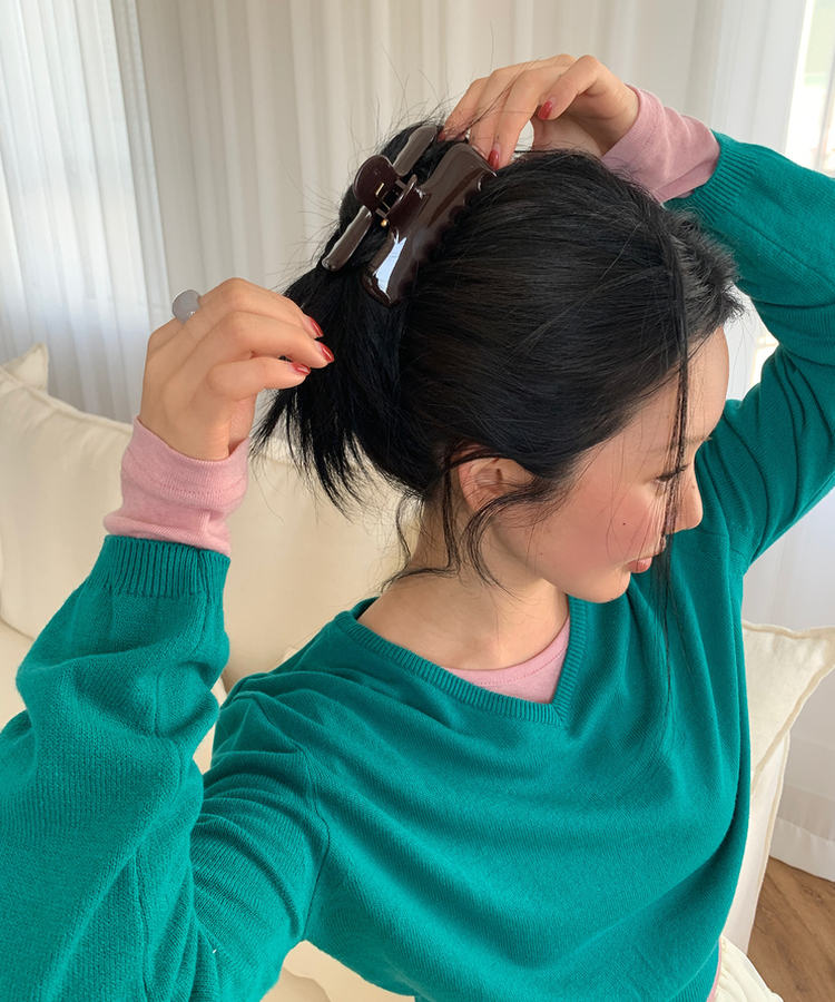 ローヘアクリップ BROWN