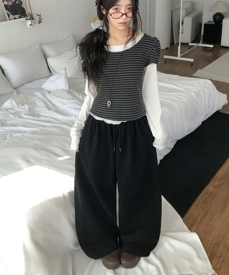 ウィッシュユニークスタートレーニングパンツ BLACK