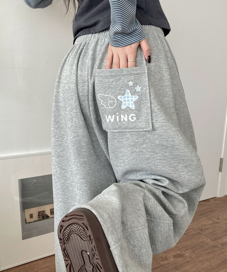 ウィッシュユニークスタートレーニングパンツ GREY