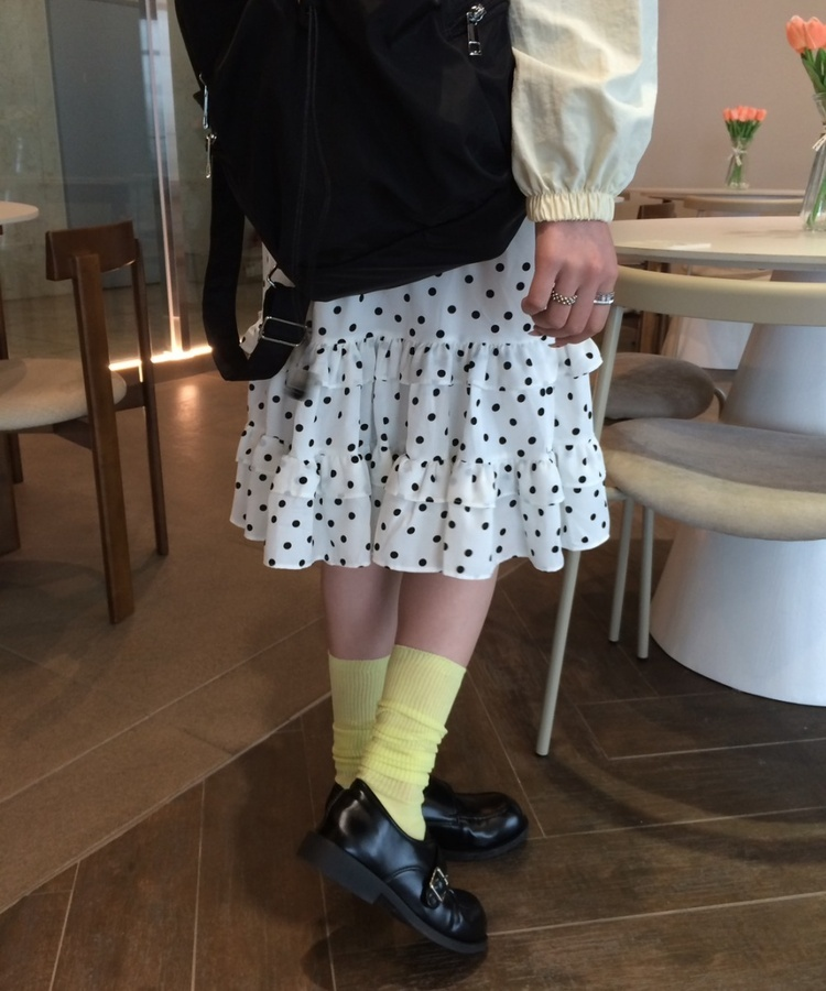 시스루 하이삭스 레몬