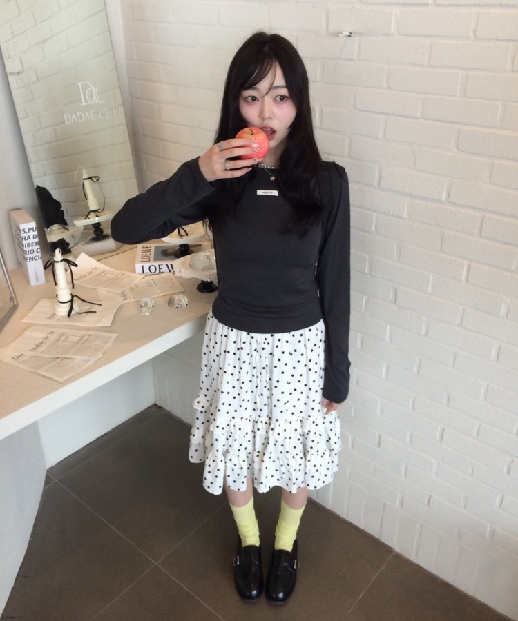 시스루 하이삭스 레몬