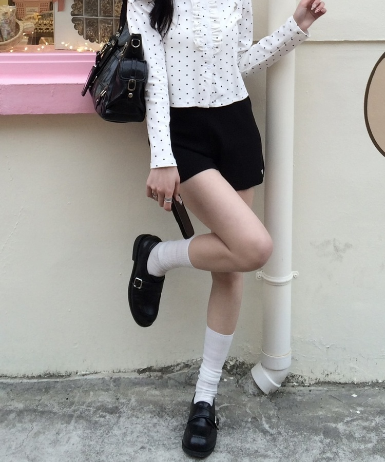 시스루 하이삭스 아이보리