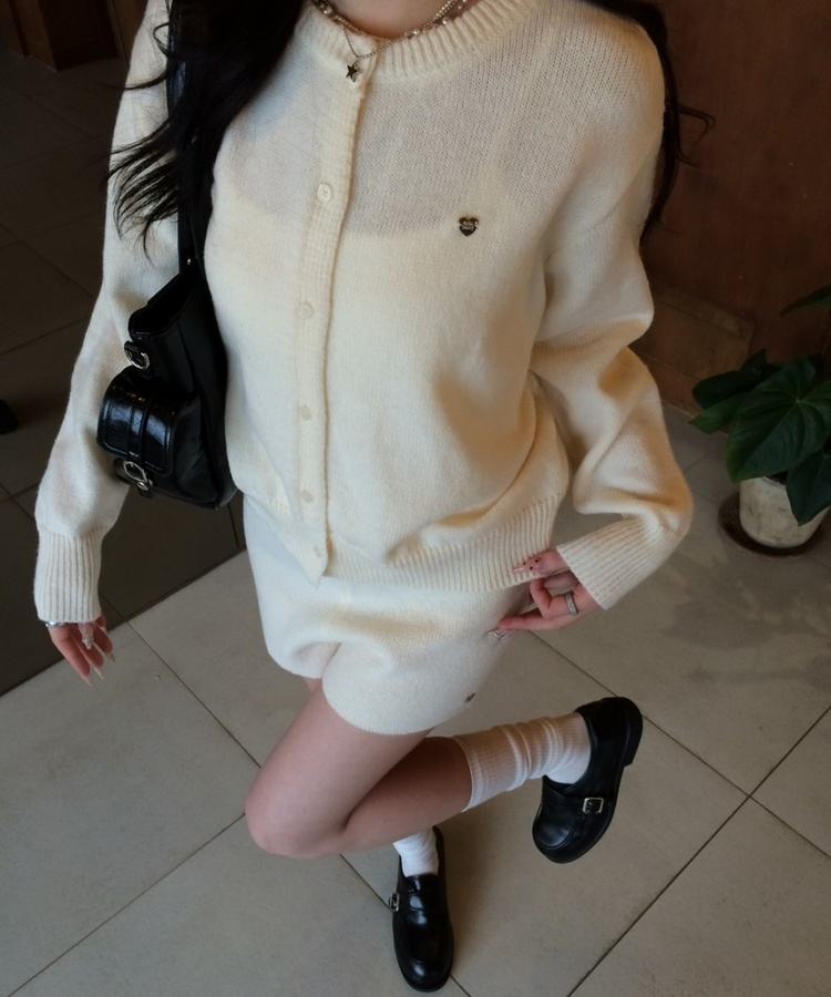 시스루 하이삭스 아이보리