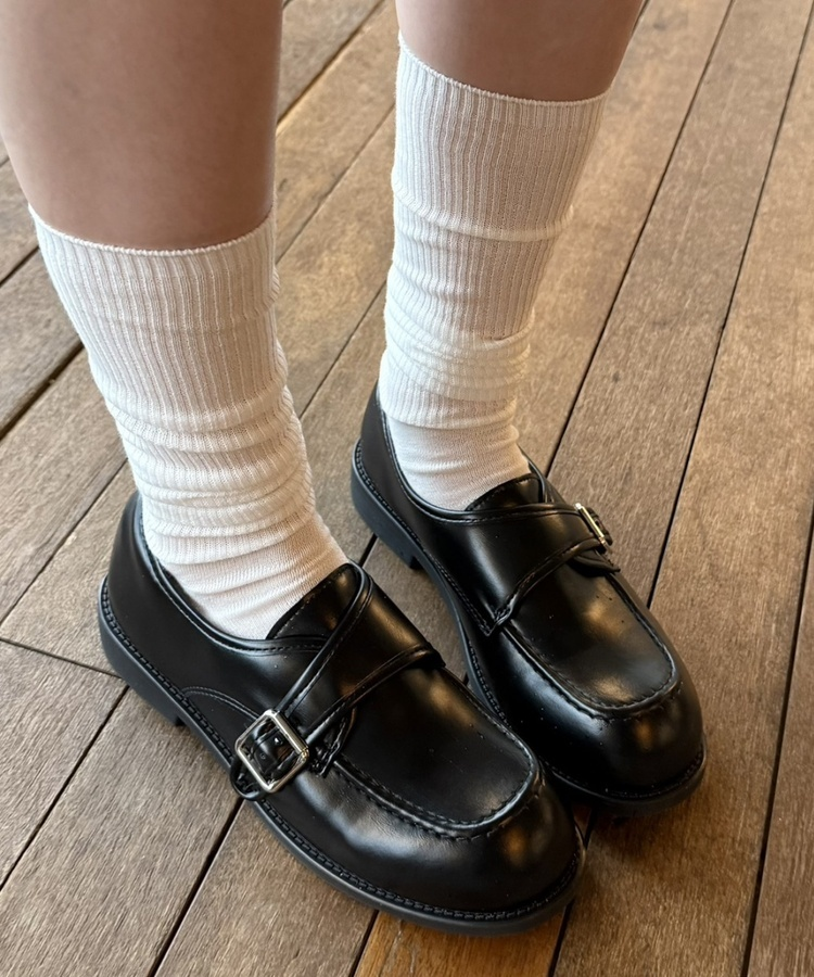 시스루 하이삭스 아이보리