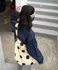 ビッグドットクロスバッグ BEIGE