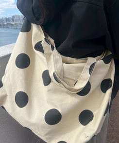 ビッグドットクロスバッグ BEIGE