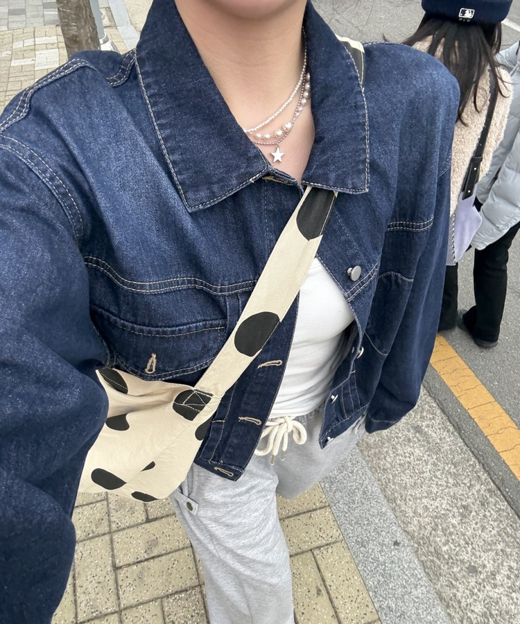 왕도트 크로스백 베이지