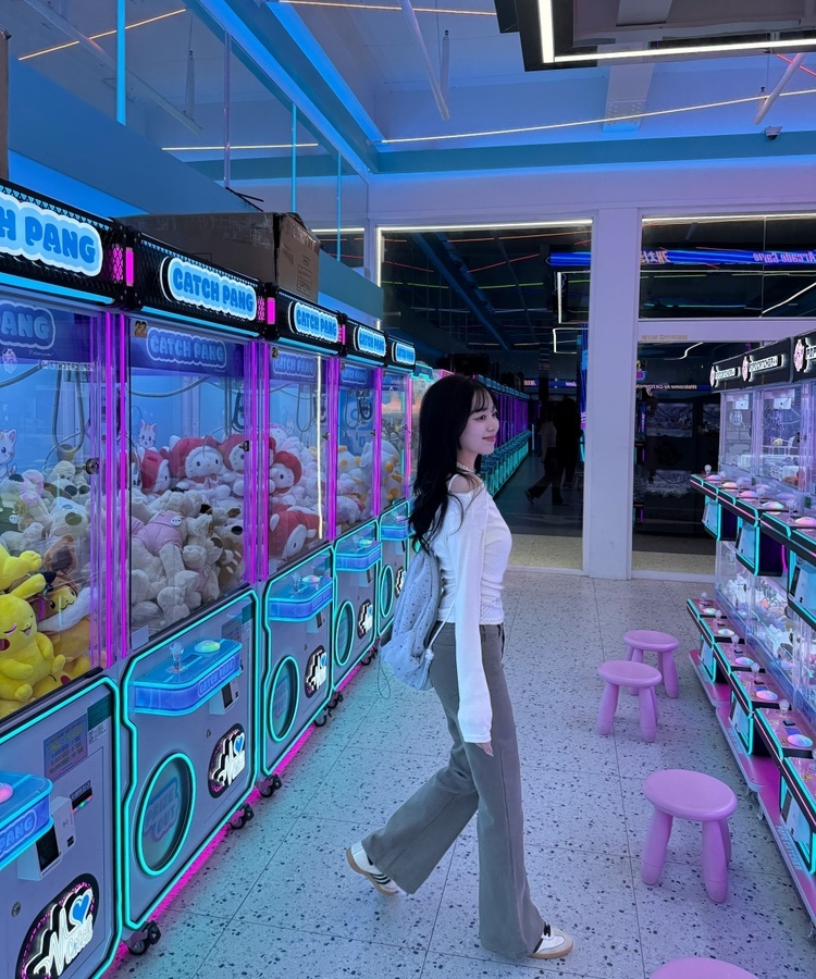 별 패턴 스트링 백팩 스카이블루