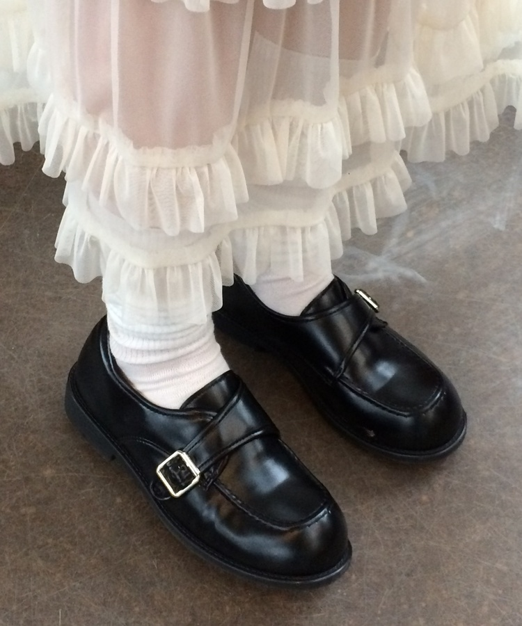 クラシックバックルローファー BLACK