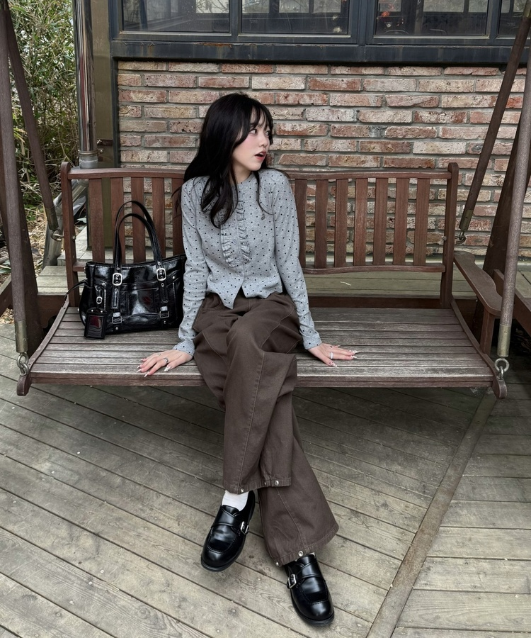 クラシックバックルローファー BLACK