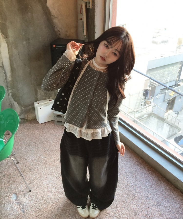 아일렛 레더 숄더백 블랙