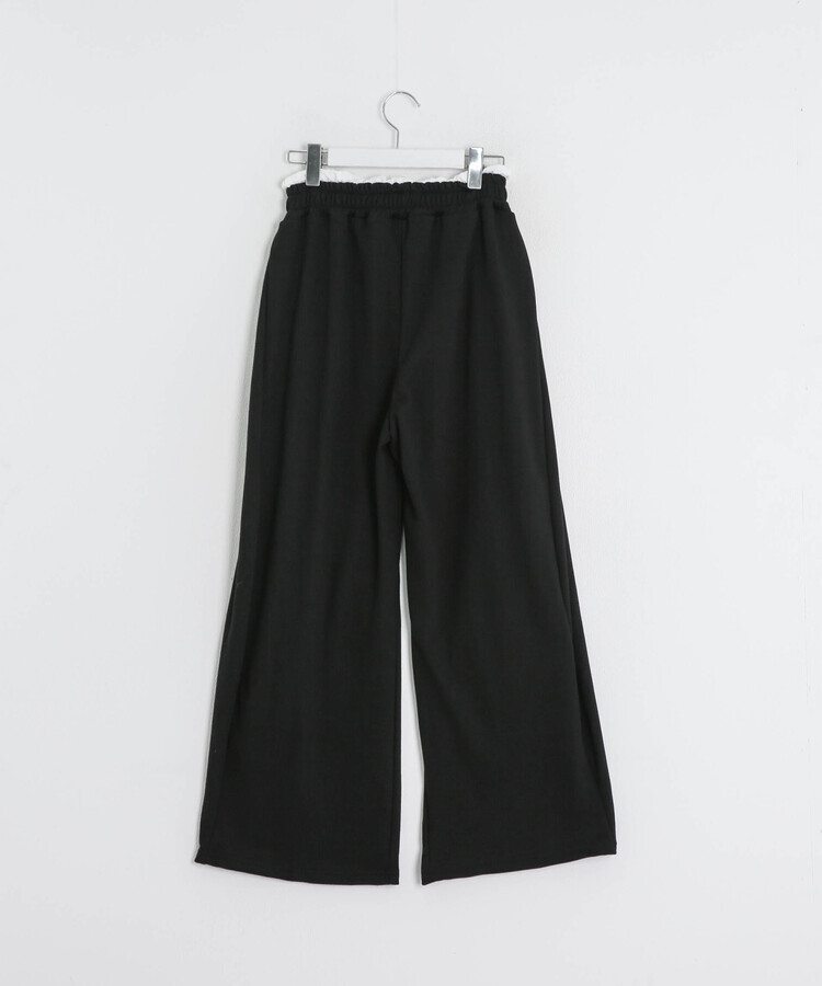 レイヤード風ワイドパンツ