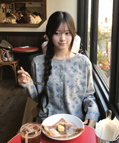 フラワーニットカーディガン GREY