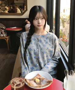 フラワーニットカーディガン GREY