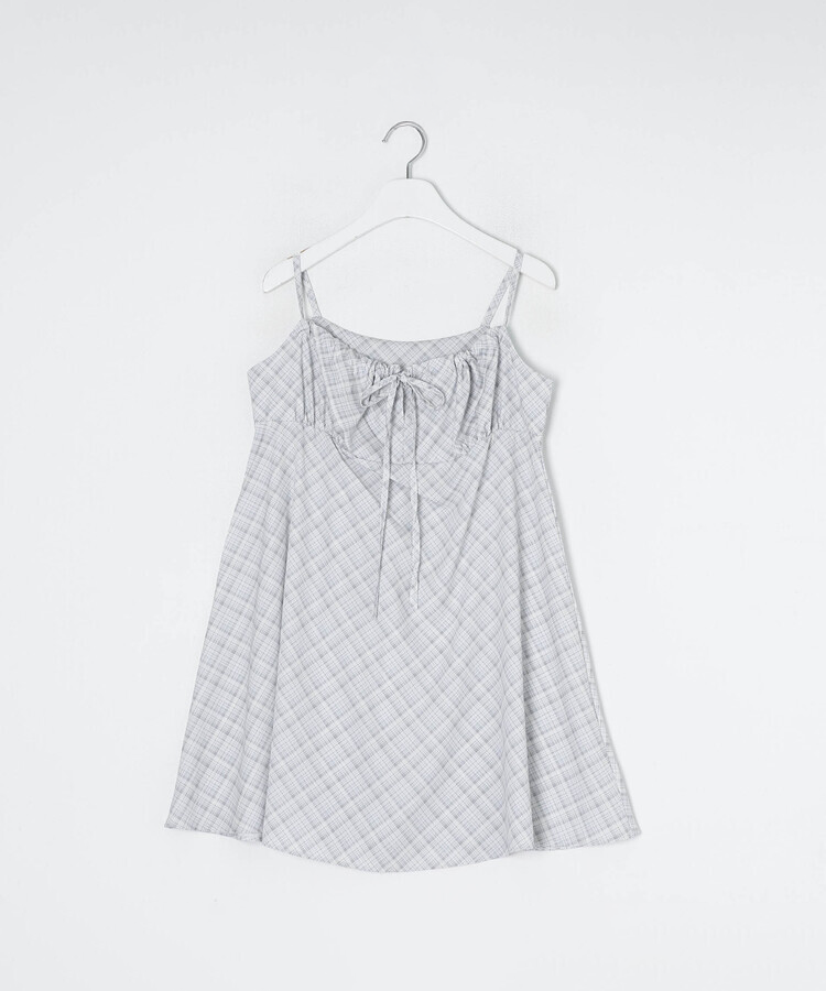 トラッフルチェックキャミワンピ