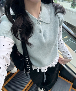 3連パールスターネックレス SILVER