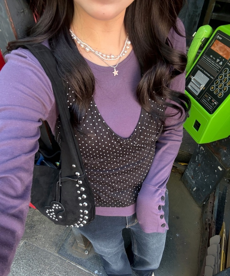 3連パールスターネックレス SILVER