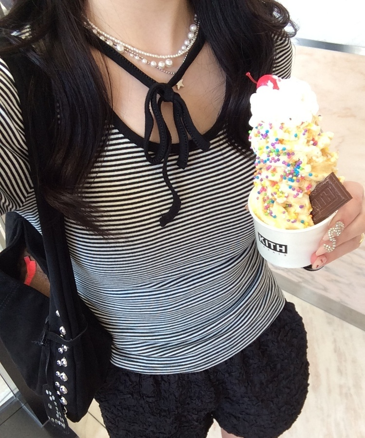 3連パールスターネックレス SILVER