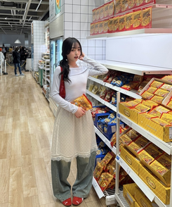 レイヤードドットミディスカート DOT