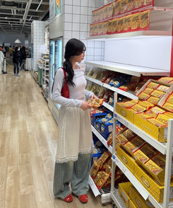 レイヤードドットミディスカート DOT