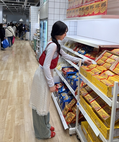 レイヤードドットミディスカート DOT