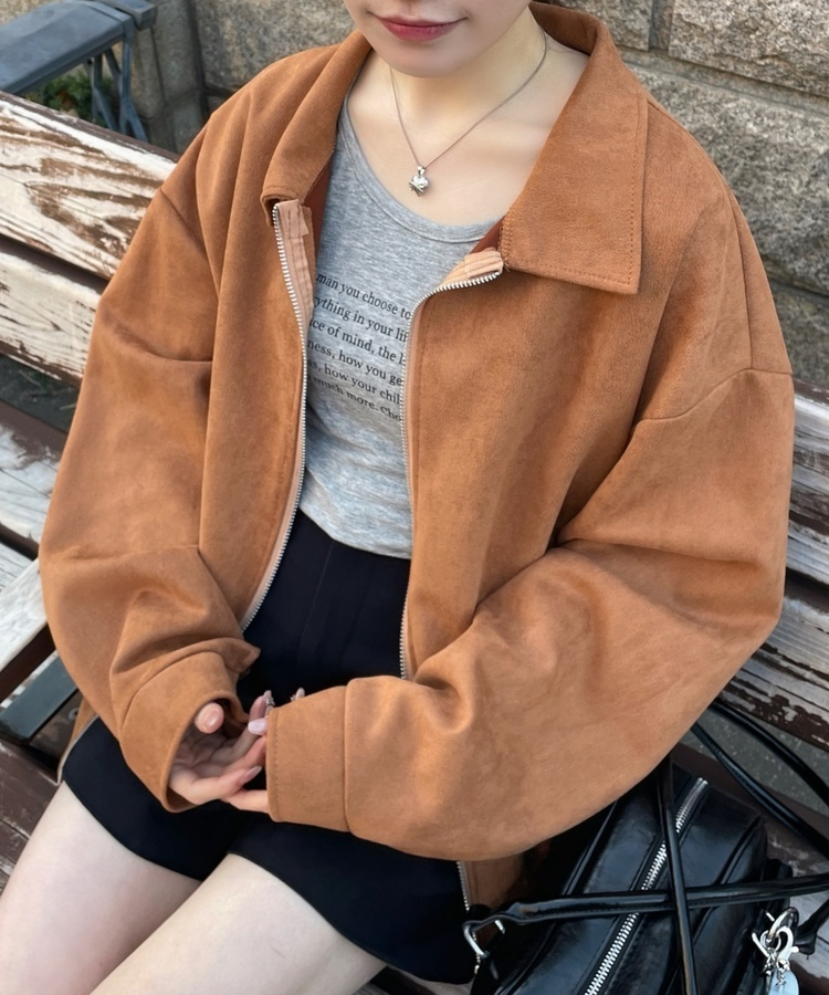 시스루 크롭 긴팔티 메란지