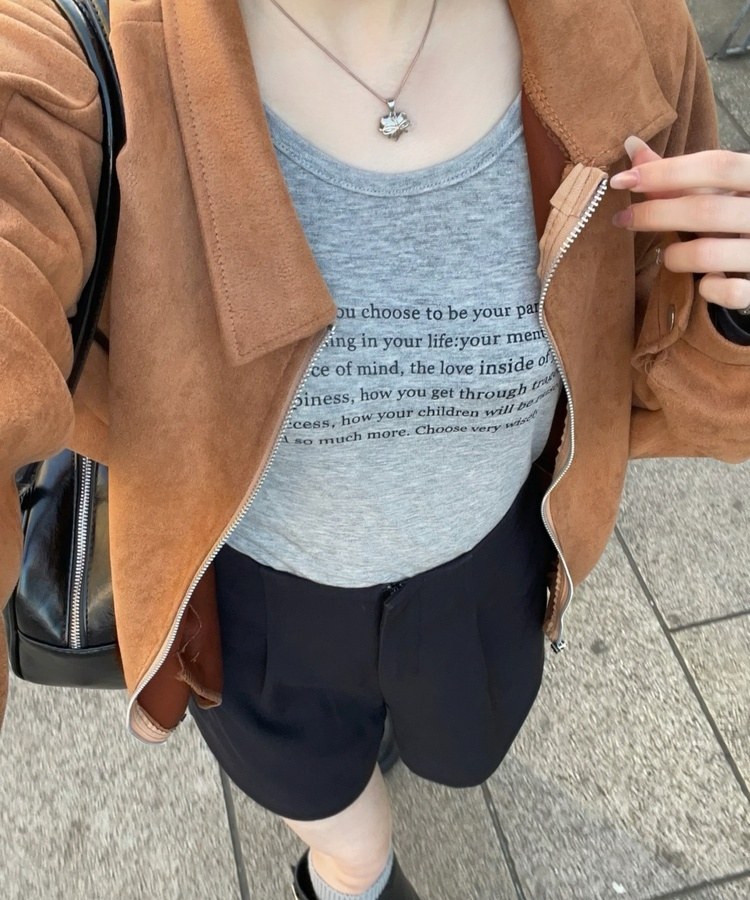 시스루 크롭 긴팔티 메란지