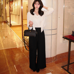 ドレープネックバルーンブラウス CREAM