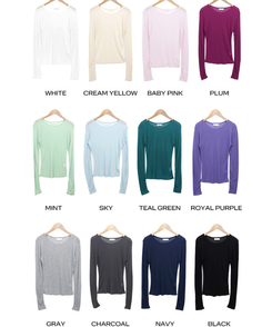 テンセルレイヤード長袖Tシャツ(12color)