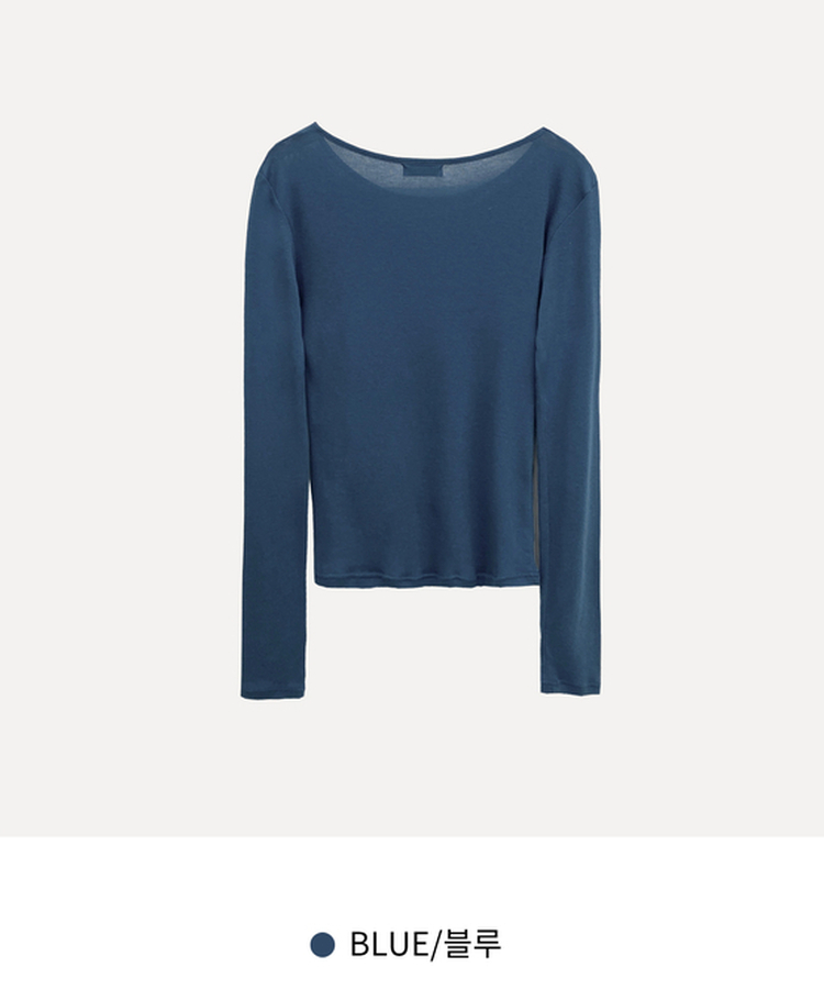 루머 뉴레이어드 텐셀 코튼 롱 슬리브 긴팔티셔츠