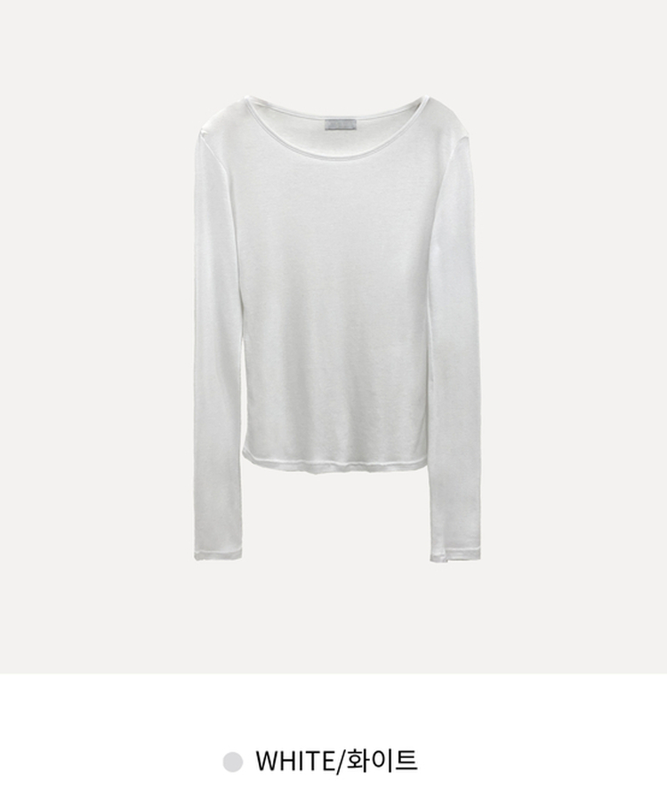 루머 뉴레이어드 텐셀 코튼 롱 슬리브 긴팔티셔츠