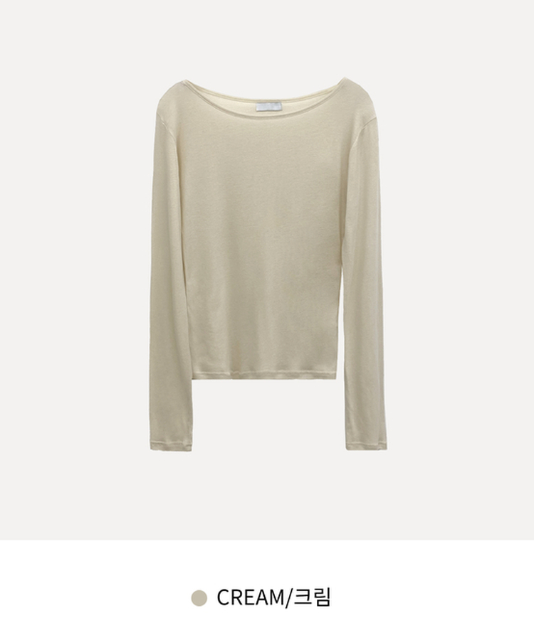 루머 뉴레이어드 텐셀 코튼 롱 슬리브 긴팔티셔츠