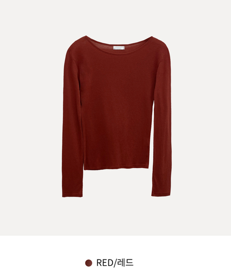 루머 뉴레이어드 텐셀 코튼 롱 슬리브 긴팔티셔츠