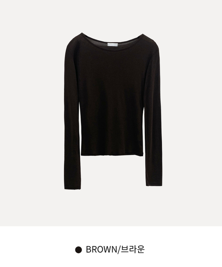루머 뉴레이어드 텐셀 코튼 롱 슬리브 긴팔티셔츠