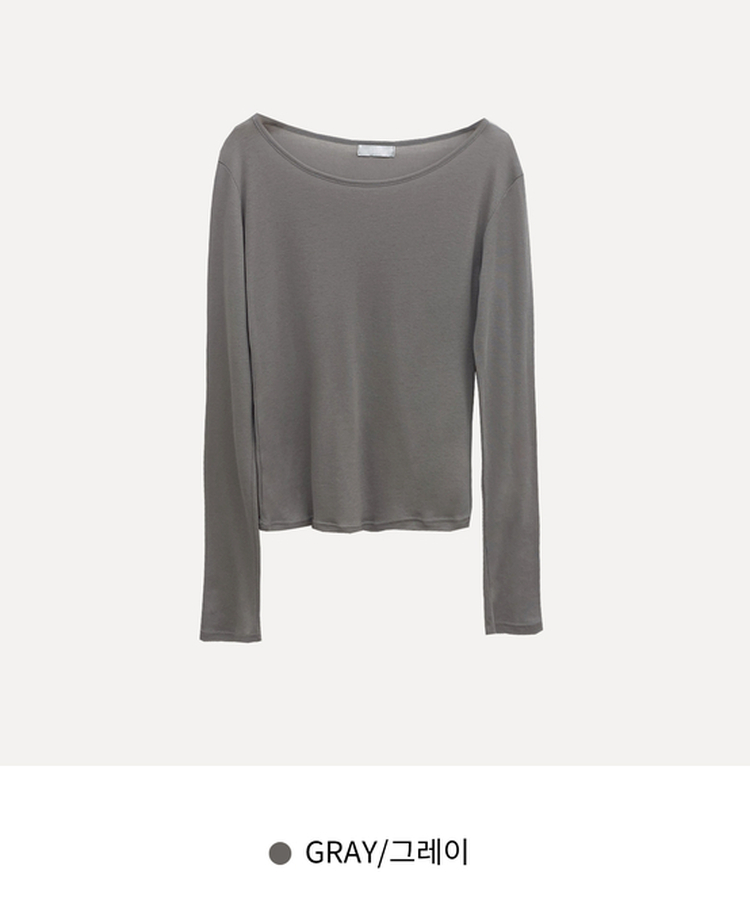 루머 뉴레이어드 텐셀 코튼 롱 슬리브 긴팔티셔츠