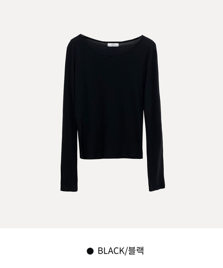 루머 뉴레이어드 텐셀 코튼 롱 슬리브 긴팔티셔츠