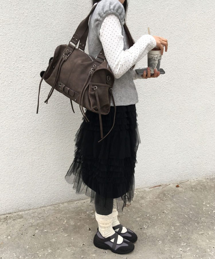 グロウベルトスショルダーバッグ COFFEE