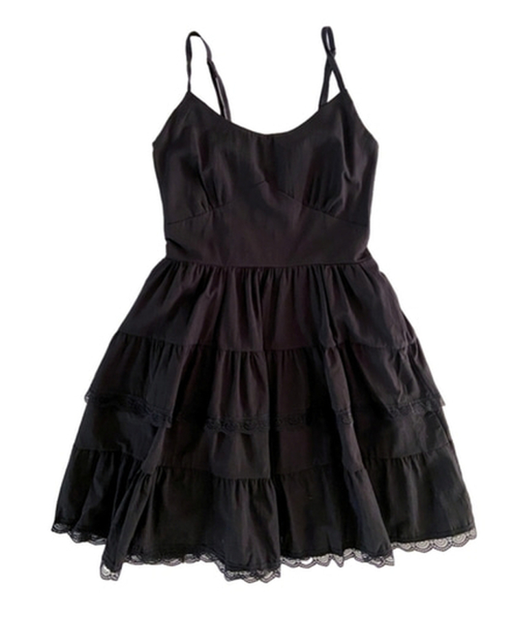 Vネックレースブラウスワンピース