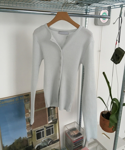 ラウンドスリムニットカーディガン(10color)