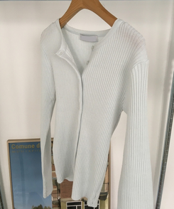 ラウンドスリムニットカーディガン(10color)