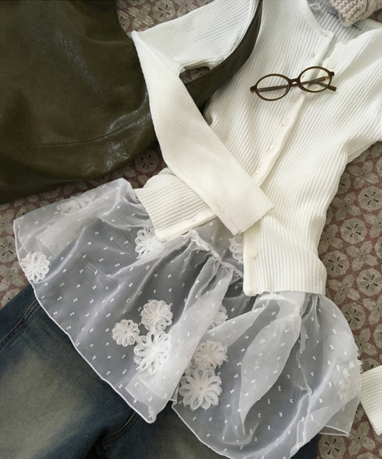 ラウンドスリムニットカーディガン(10color)