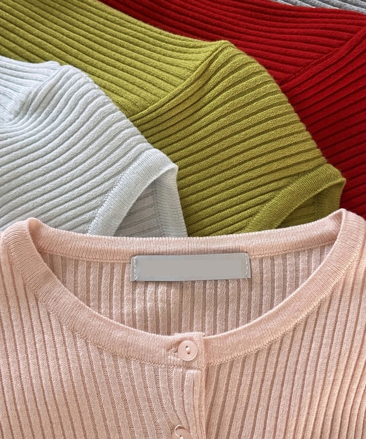 ラウンドスリムニットカーディガン(10color)