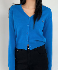 リトVネックカーディガン(9color) BLUE