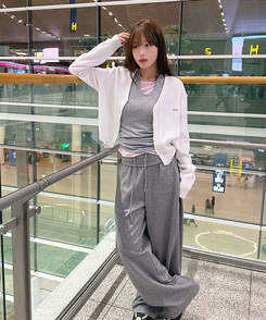 リトVネックカーディガン(9color) IVORY