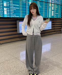 リトVネックカーディガン(9color) IVORY