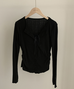 リボンレースレイヤードTシャツ