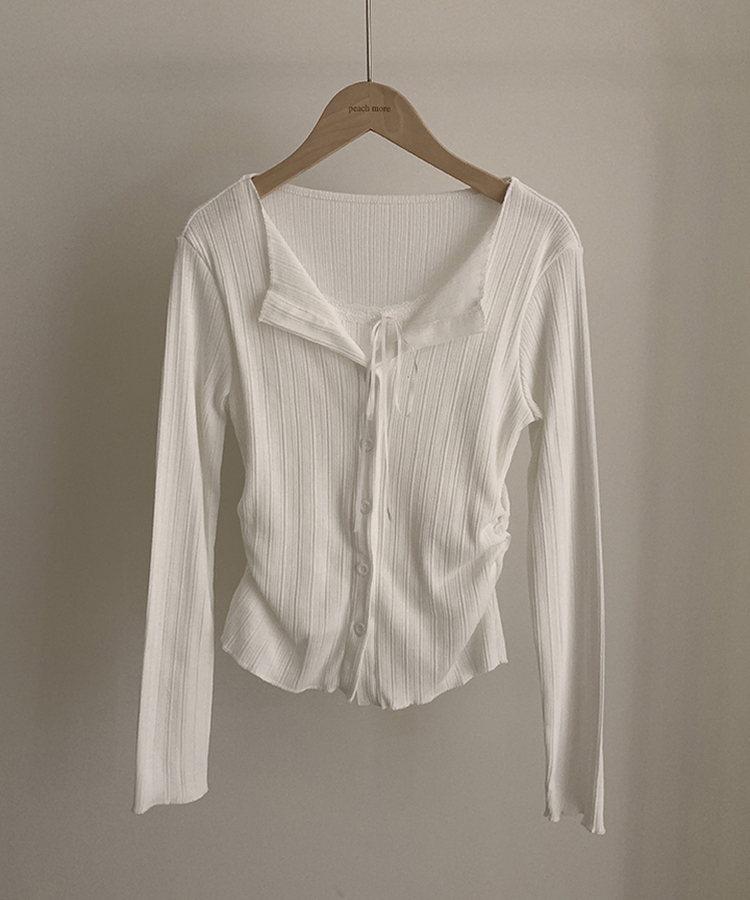 リボンレースレイヤードTシャツ